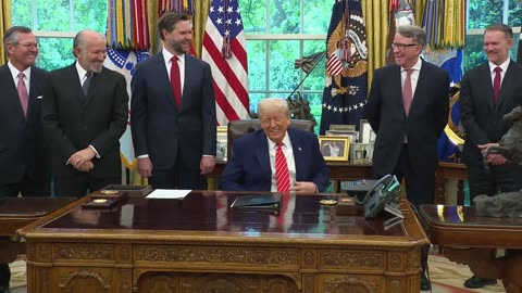 President Trump Makes US/UK Trade Announcement and Takes Press Questions, May 8, 2025