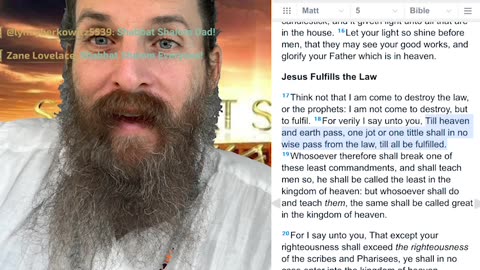 (Pt 8) Yah God’s Eternal Law; My Charge; Commandments/Statutes/Judgments