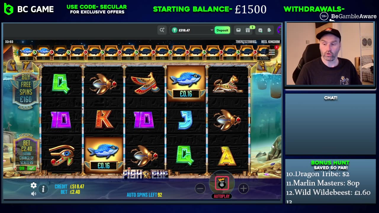 1.5k Bonus Hunt @BCgame - !discord to join my wager race $! #slots #casino #bcgame