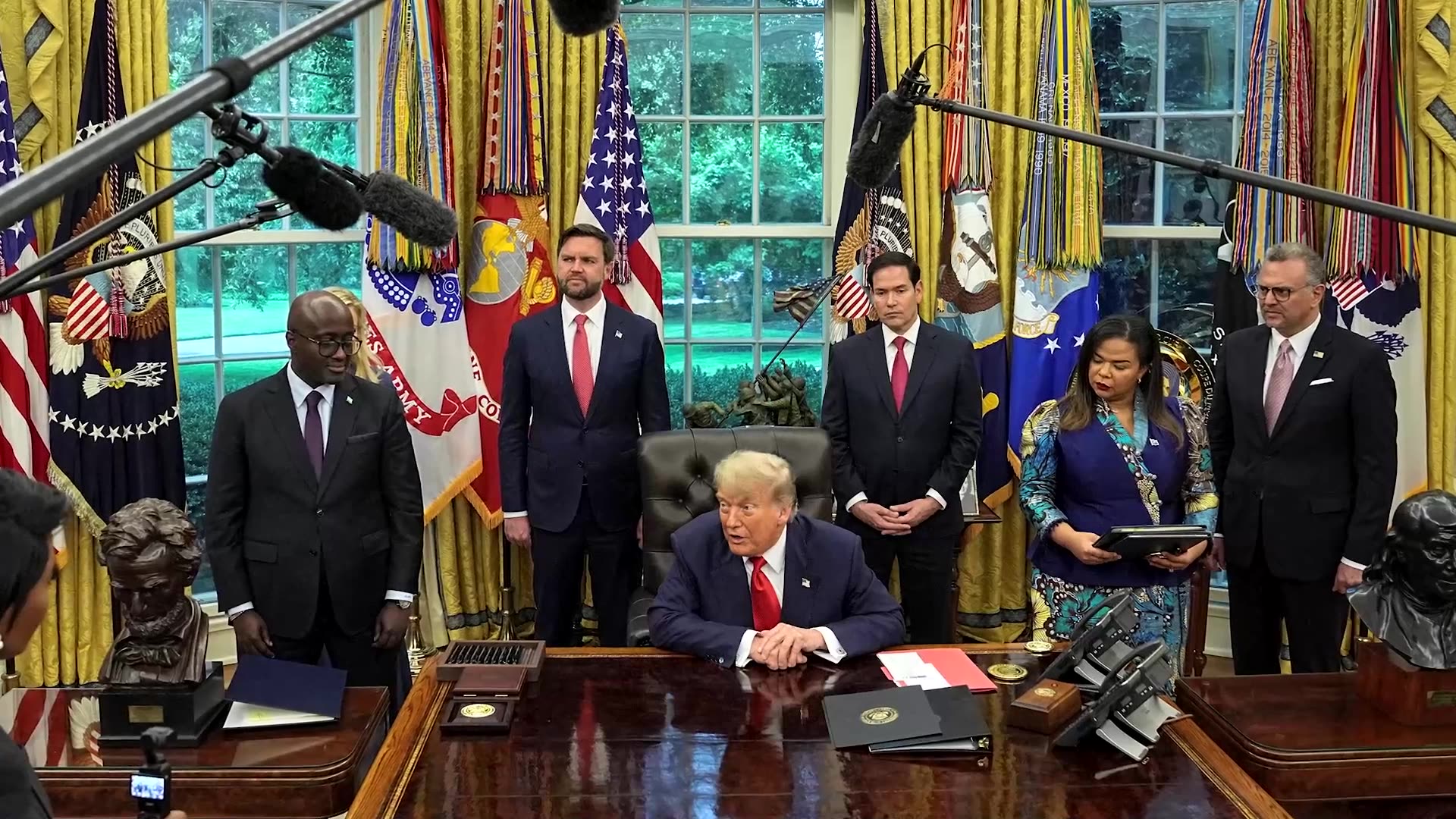 Trump calls peace deal between Congo, Rwanda glorious triumph