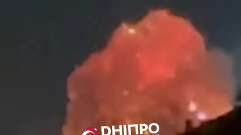 The moment of the terrible strike in Dnipro,