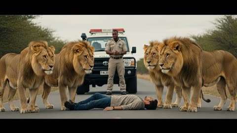 Lion Pride Saves Game Wardens Life