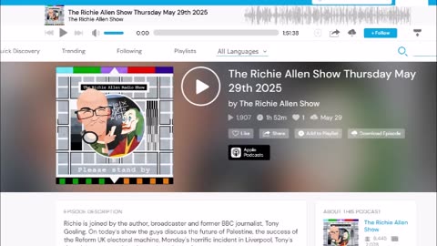 Tony Gosling: Liverpool driver; Farage romping home; vapour trails, Post-Truth, Richie Allen 29May25