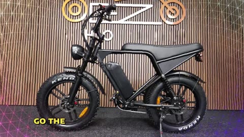OUXI C80 PRO Electric Bike 500W Motor 48V 15Ah Battery 20-Inch Fat Tire Adult Electric Bike
