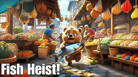 Baby Bear’s Great Fish Escape 🐻💨 | Cutest Heist in Town!