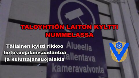 Laiton kyltti Nummelassa 2025