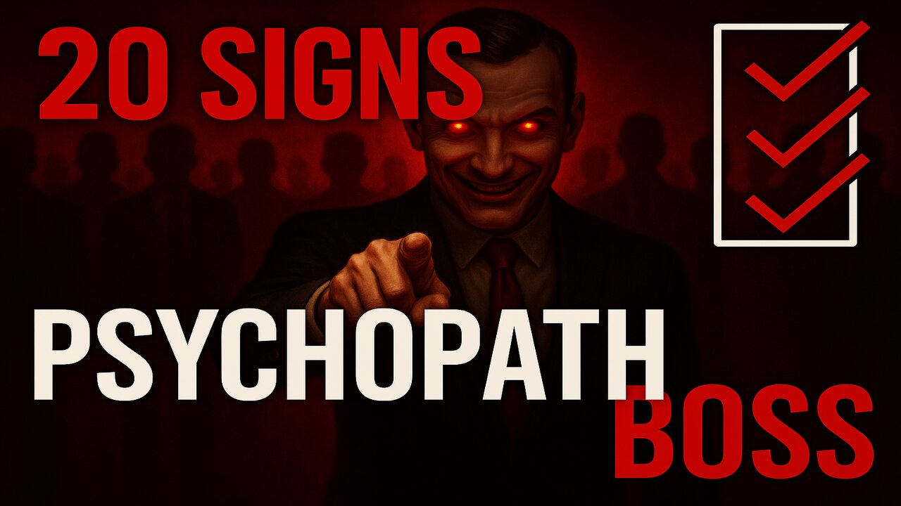 ROBERT HARE'S PSYCHOPATH CHECKLIST: The 20 Signs Your Boss Is DESTROYING Your Soul (ESCAPE Plan!)