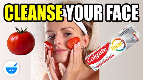 CLEANSE and WHITEN your FACE with THIS TOMATO AND TOOTHPASTE / Home Remedies