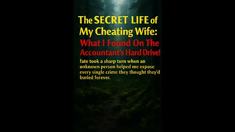 The SECRET LIFE of My Cheating Wife What I Found On The Accountant's Hard Drive! #cheatingstory