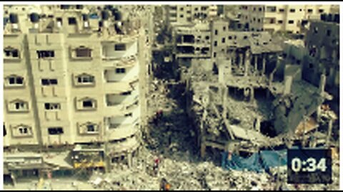 "Israeli Warplanes' Massive Destruction Following Market Bombing"
