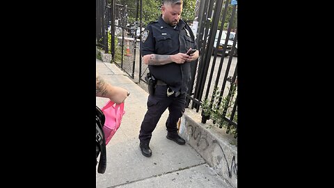 This is beyond WILD!! NYPD officer spotted completely wasted.