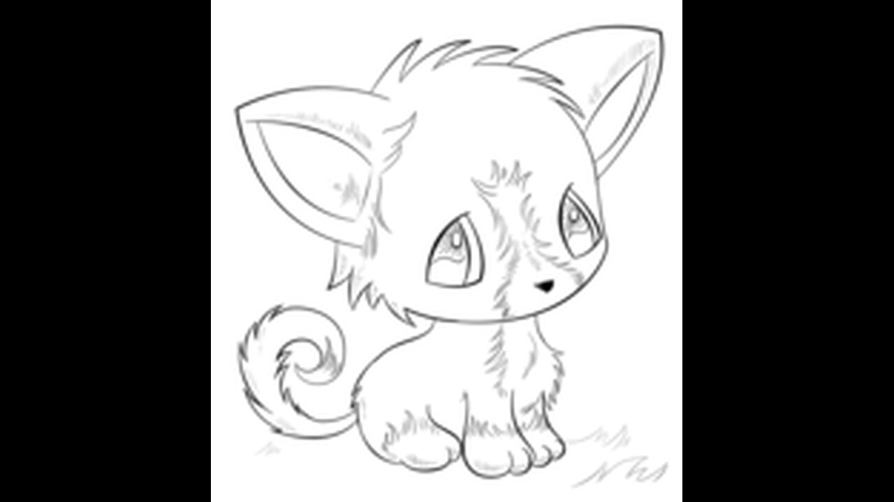 Baby playing with 🐈