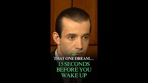 That One Dream 15 Seconds Before You Wake Up – It Was Never Just a Dream