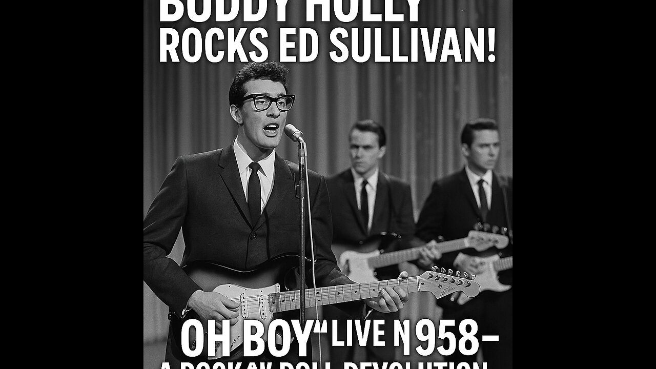 Buddy Holly On Ed Sullivan! ‘Oh Boy’ Live in 1958 – Portrait Format