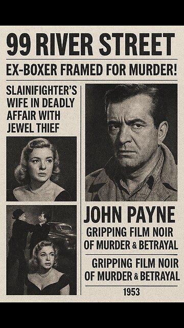 John Payne ~ Highlights Of "99 River Street" ~ Film Noir ~ Murder Master Classic
