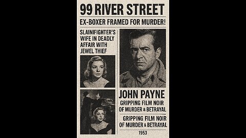 John Payne ~ Highlights Of "99 River Street" ~ Film Noir ~ Murder Master Classic