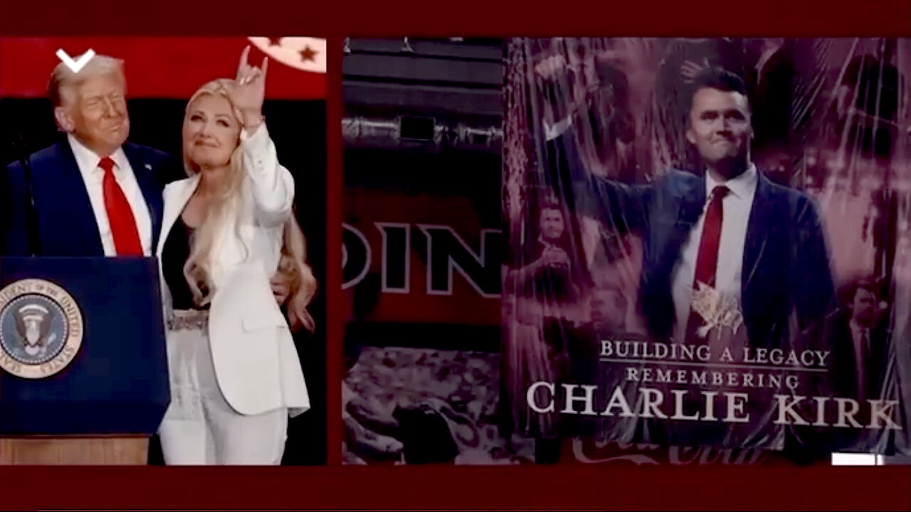 Charlie Kirk’s wife shows the Masonic devil horns at his funeral