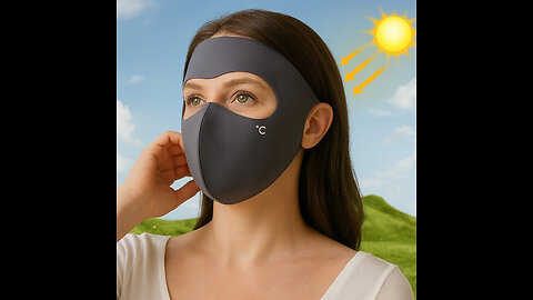 UV Shield Sun Protection Full Face Mask