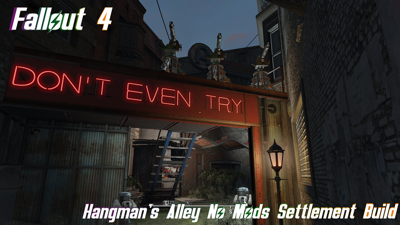 Fallout 4, Hangman's Alley, No Mods Settlement Build