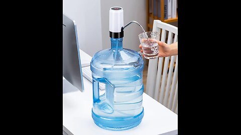 Rechargeable Electric Water Bottle Pump, with Low Noise, Widely Applicable, One-button Control
