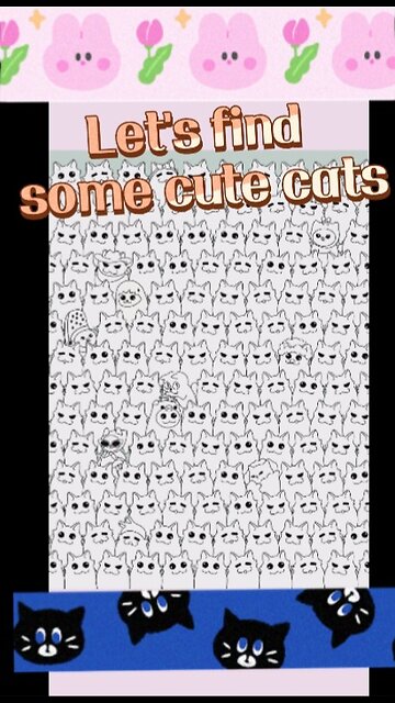 Brainy 🧠 prankster level 3.🐱🐈🐈‍⬛ find cat's.