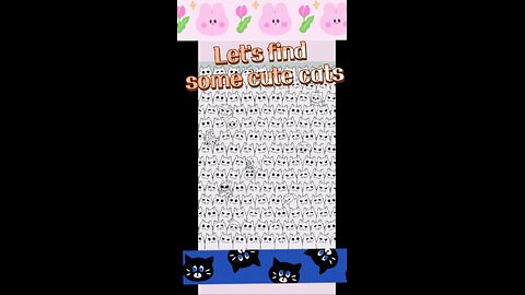 Brainy 🧠 prankster level 3.🐱🐈🐈‍⬛ find cat's.