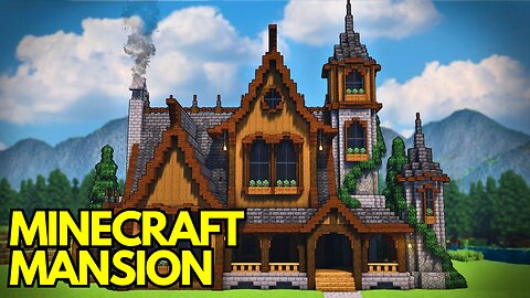 Minecraft Mansion Build – Step-by-Step Tutorial for Beginners!!