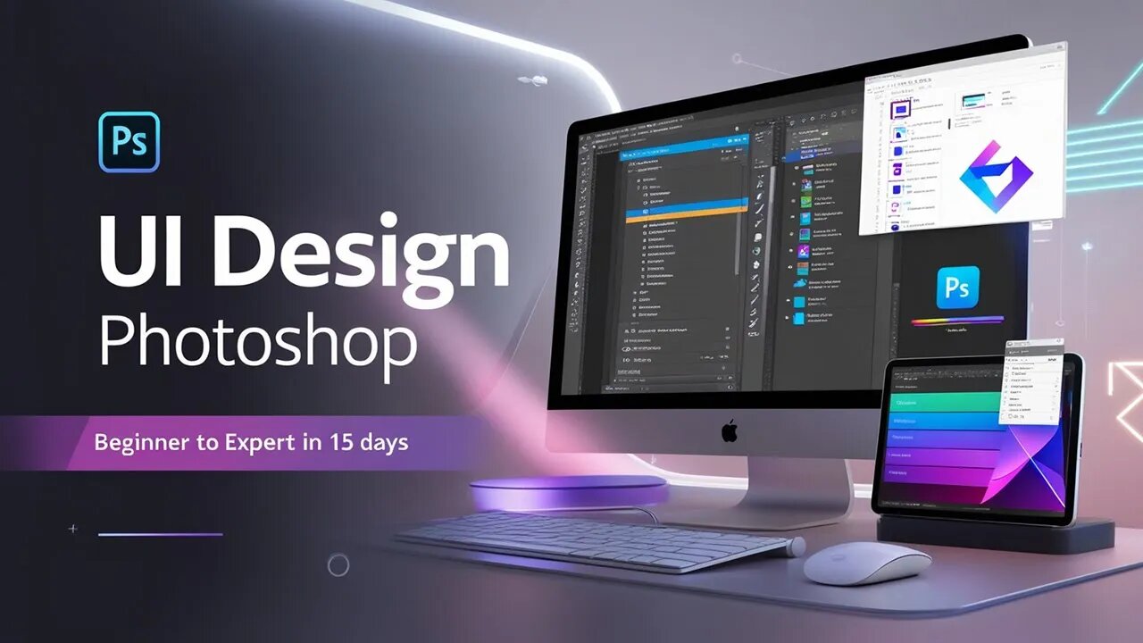 UI Design with Photoshop from Beginner to Expert in 15 days - Advanced Techniques for UI Design