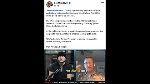 Gen Flynn ~ President Donald J. Trump signed many executive orders to protect our nation and preserve our constitution.