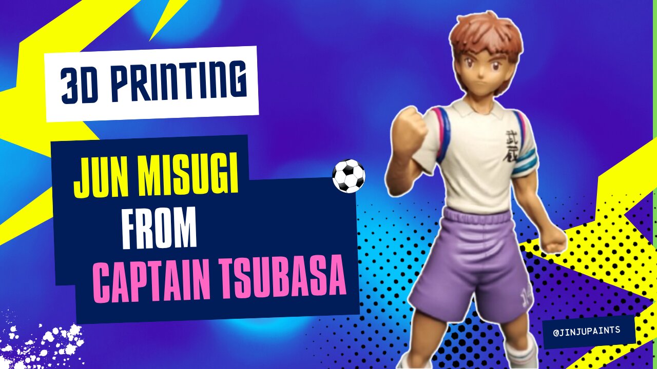 3D Printing & Painting Jun Misugi from Captain Tsubasa!