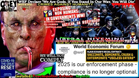 Larry Fink Warns Resistance to WEF-BlackRock Means 'Certain Death' (compilation version)