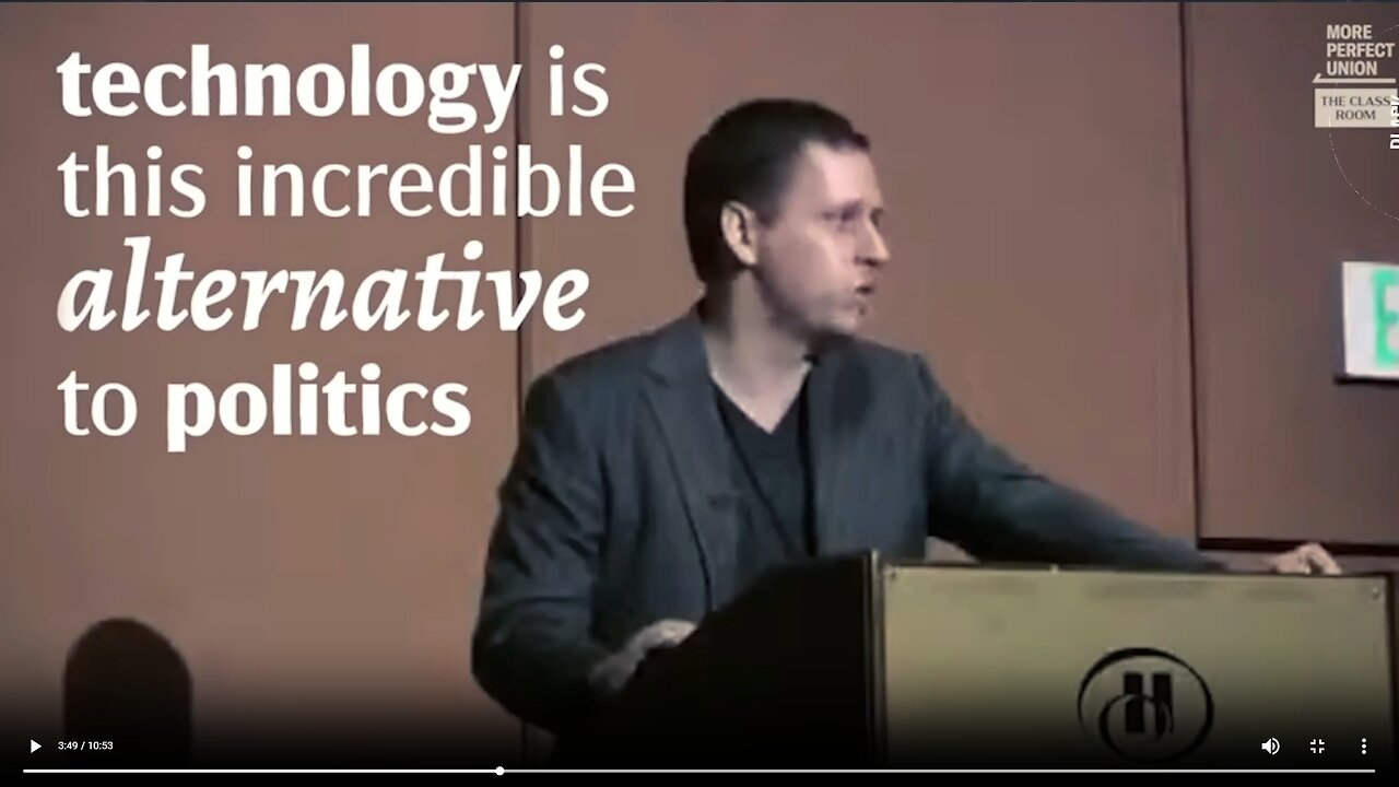 Peter Thiel wants to change the world with AI winning elections▮blackpilled