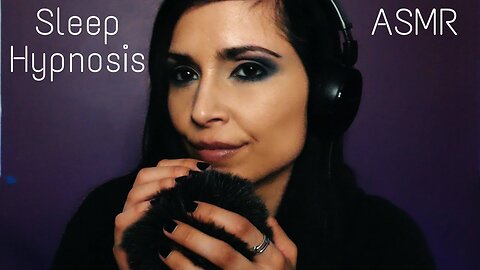 ASMR Hypnotizing You to Sleep (up close whispers, fluffy mic brushing)