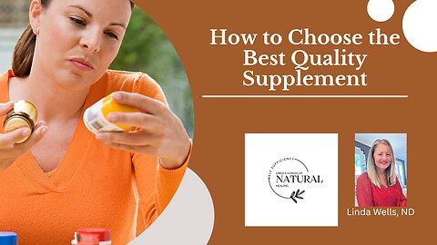 How to CHOOSE QUALITY - Not something made from PETROLEUM