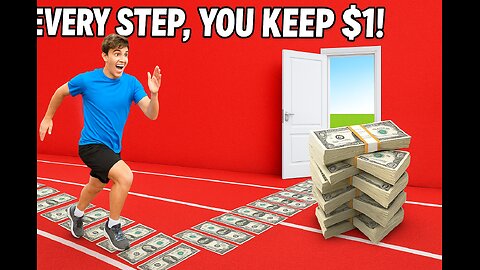 EVERY STEP YOU TAKE = $1 CASH! 💸👟 How FAR Can You Go to KEEP IT ALL? 🤑