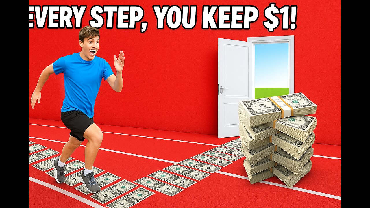 EVERY STEP YOU TAKE = $1 CASH! πΈπ How FAR Can You Go to KEEP IT ALL? π€