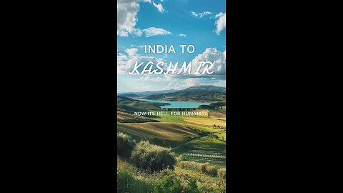 Title: "Kashmir: Not an Occupation, A Stolen Right"