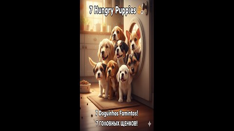 The Cutest Race Ever! 🐶💨 7 Hungry Puppies in Action!