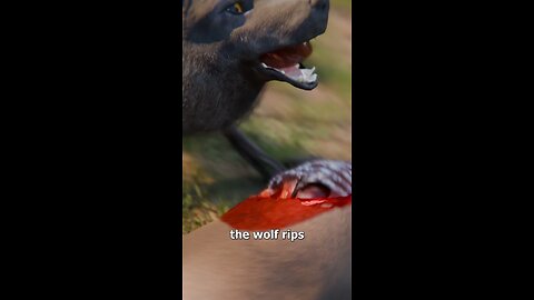 How Ravens And Wolves Hunt Together 😮