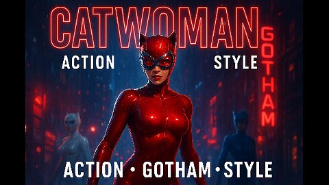 Catwoman in Latex | Gotham Night & Action Scenes in 8K