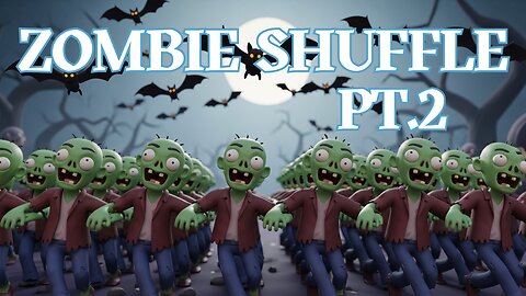 Zombie Shuffle Pt.2 | Funny Halloween Dance Song for Kids