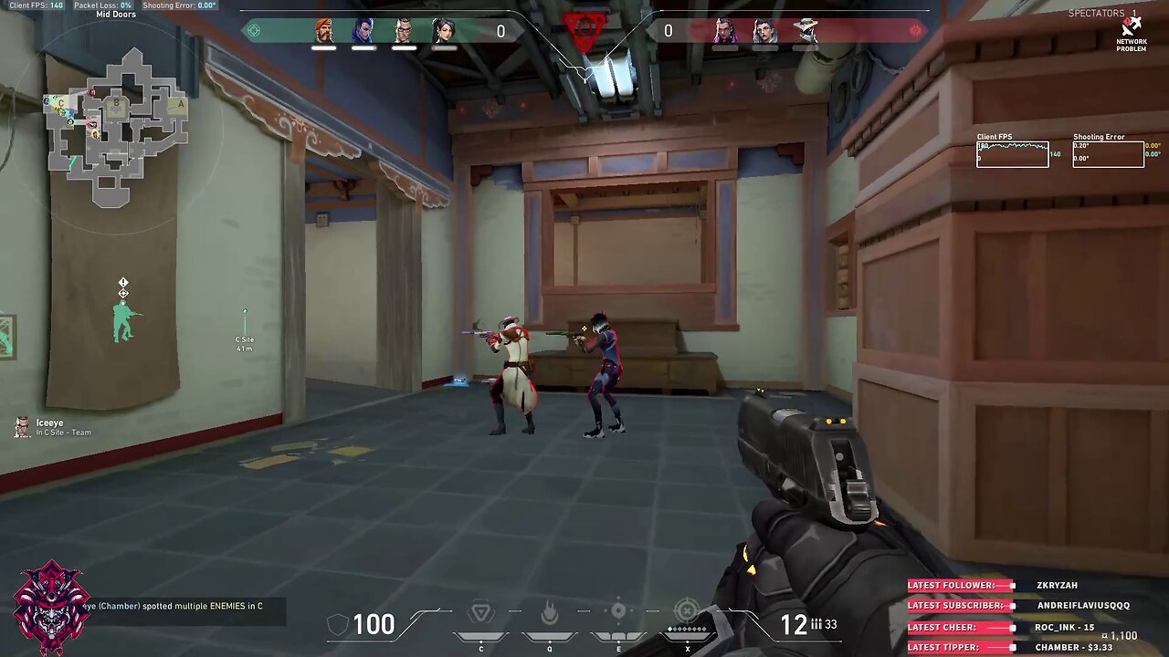 When you wait patiently and win the round in Valorant