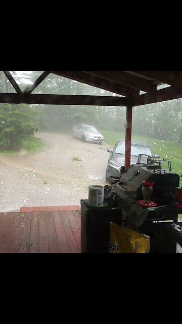 Massive Hail storm in Indiana