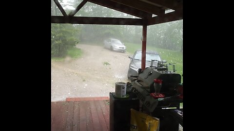 Massive Hail storm in Indiana