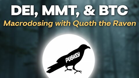 DEI, MMT, & BTC (w/ Quoth the Raven) | Live at PubKey
