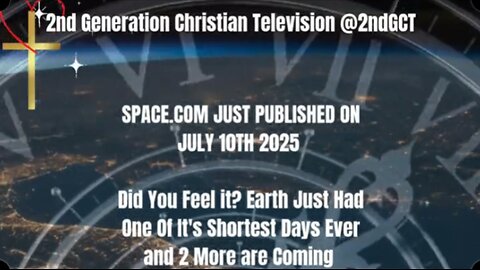 Space.com Just Published Earth Just Had One Of It's Shortest Days Ever Matthew 24:22 Days Shortened
