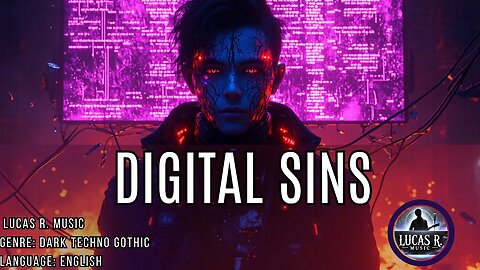 Digital Sins - Dark Techno Gothic Cyberpunk Track | Lucas R. Music