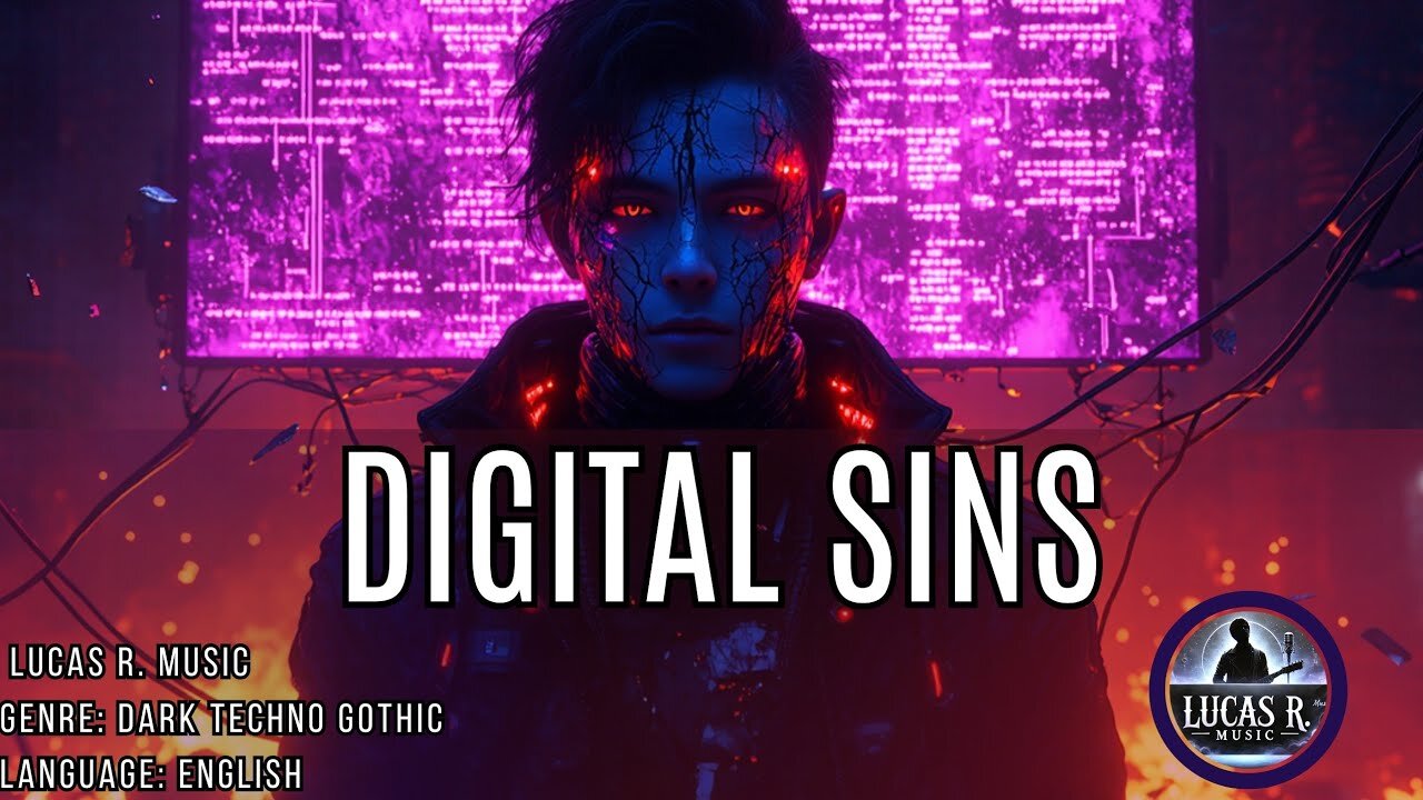 Digital Sins - Dark Techno Gothic Cyberpunk Track | Lucas R. Music