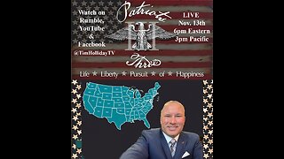 11-13-2025 Patriots III with guest Pastor Jerry R Cook