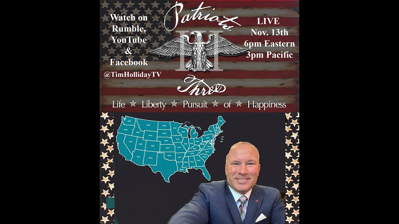 11-13-2025 Patriots III with guest Pastor Jerry R Cook